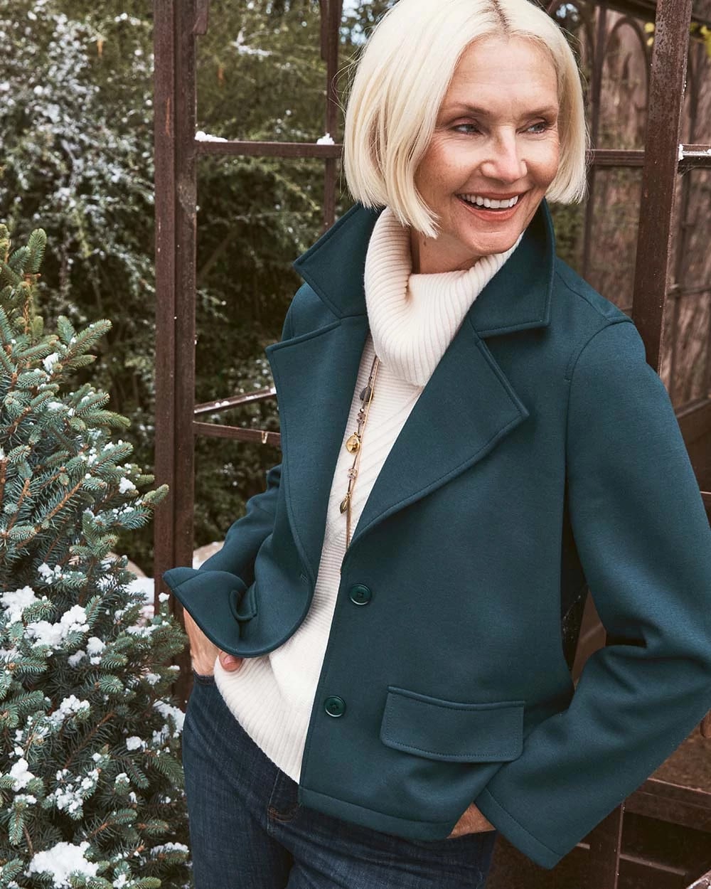Chico's Clothing Plush Knit Blazer