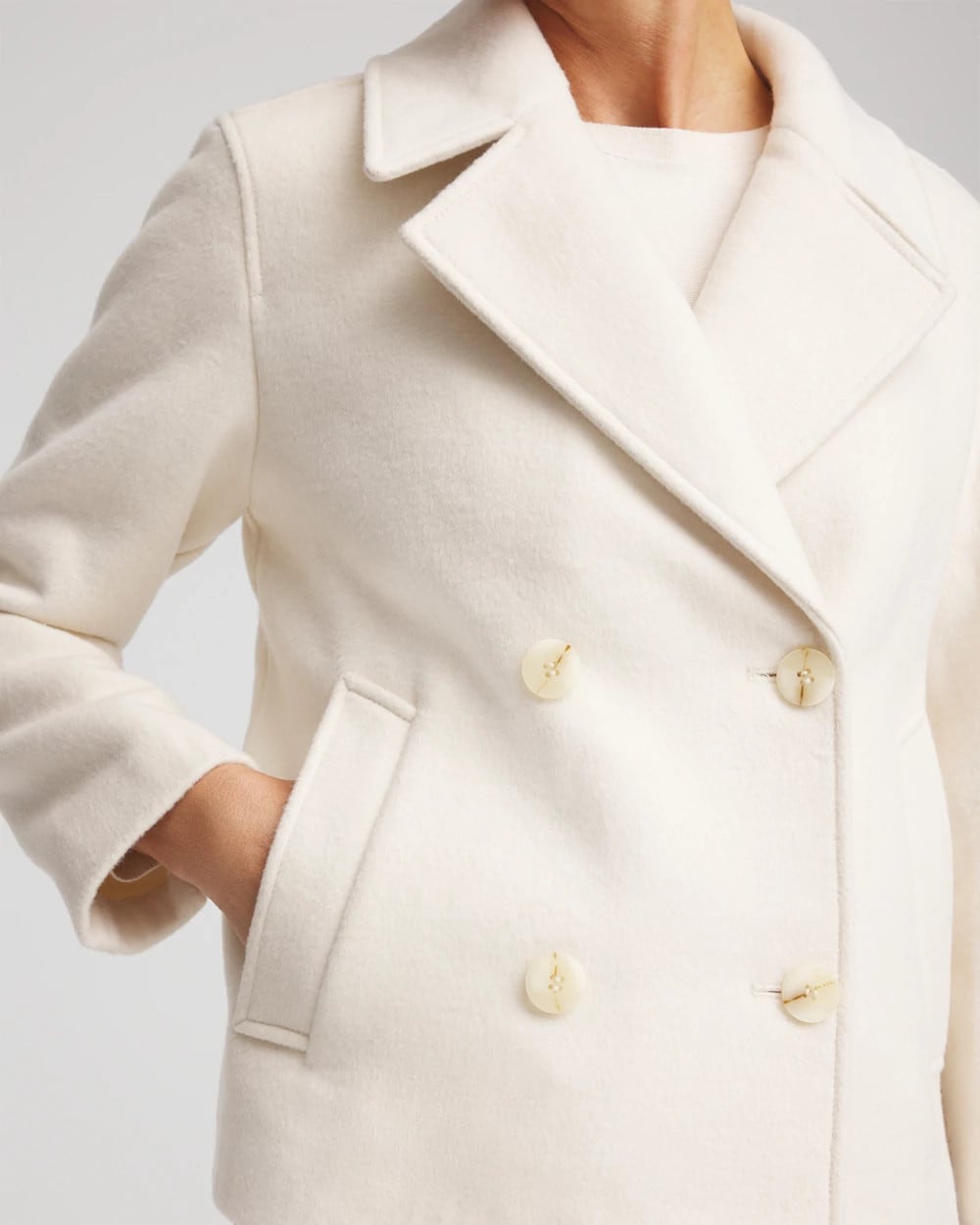 Chico's Clothing Wool Peacoat