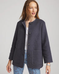 Chico's Clothing Wool Scarf Jacket