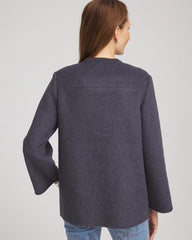 Chico's Clothing Wool Scarf Jacket