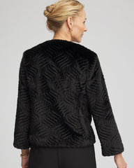 Chico's Clothing Pattern Fur Jacket