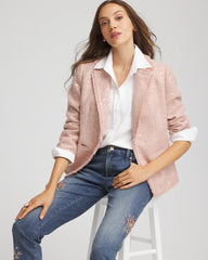 Chico's Clothing Party Tweed Sequins Blazer