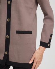 Chico's Clothing Travelers™ Tipped Button-Down Cardigan