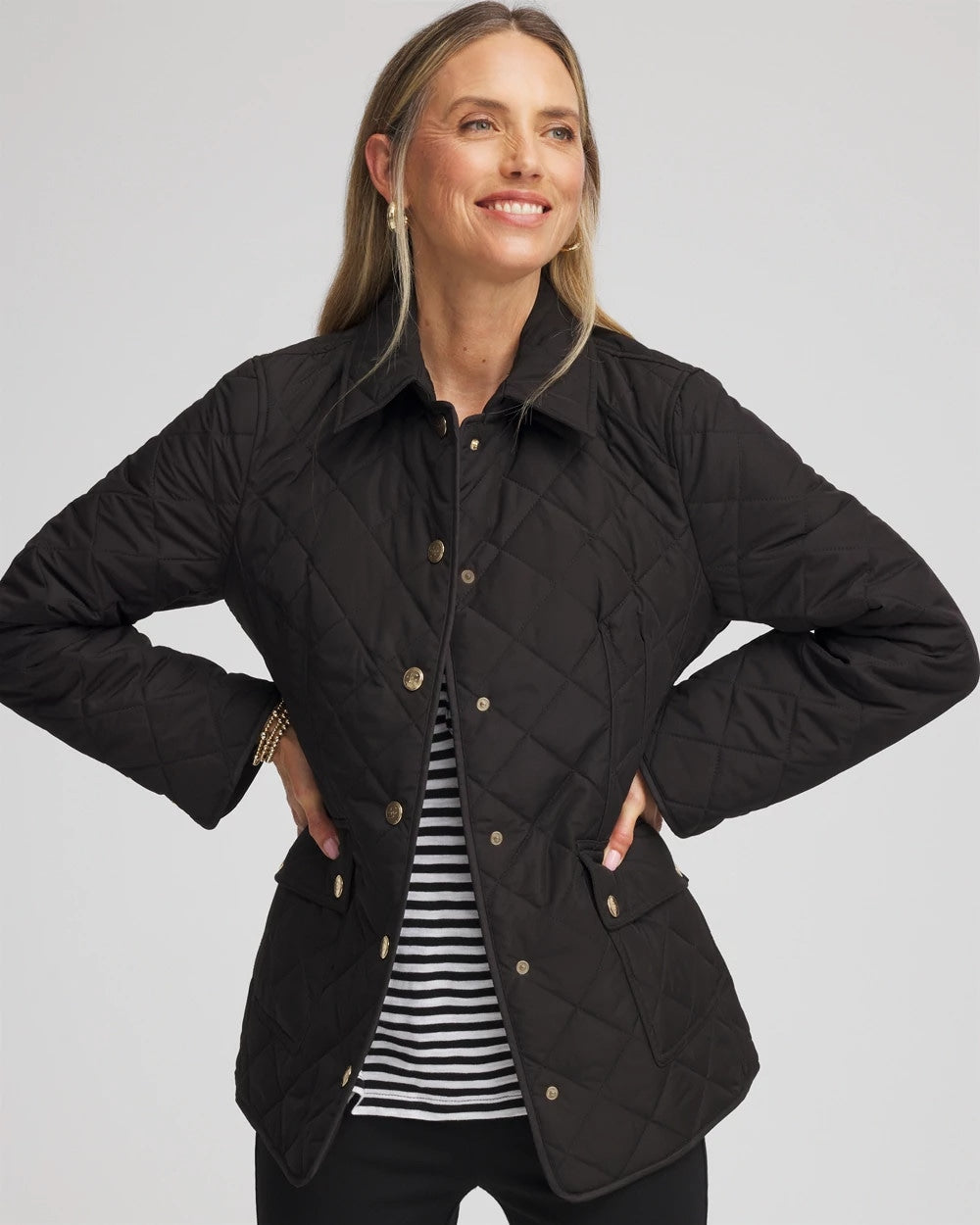 Chico's Clothing Quilted Barn Jacket