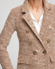 Chico's Clothing Tweed Double-Breasted Blazer