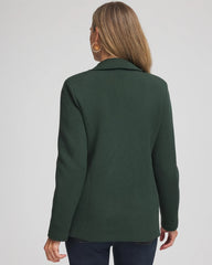 Chico's Clothing Single-Breasted Sweater Blazer