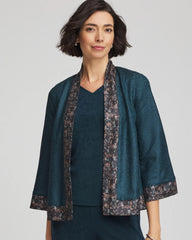Chico's Clothing Travelers™ Collection Crystal Crushed Reversible Jacket