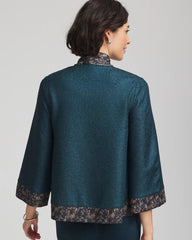 Chico's Clothing Travelers™ Collection Crystal Crushed Reversible Jacket