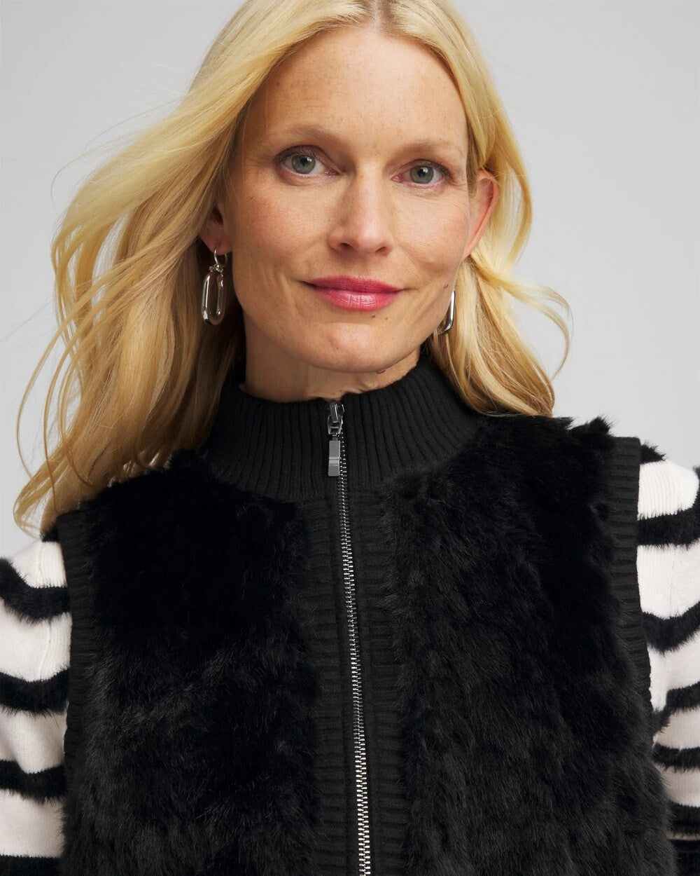 Chico's Clothing Zenergy® Luxe Faux Fur Vest