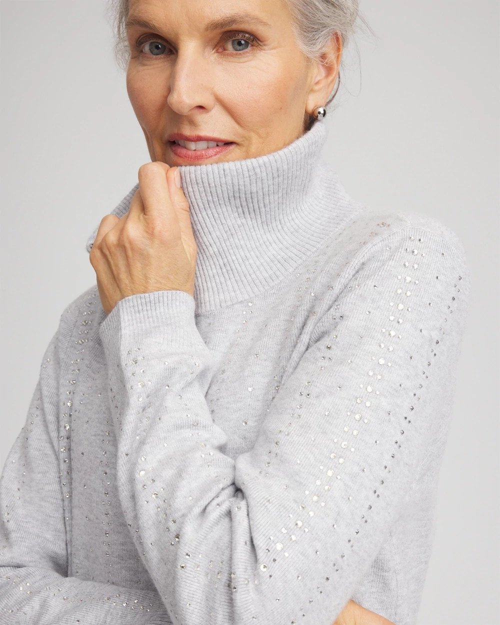 Chico's Clothing Zenergy® Luxe Diamante Zip Cardigan