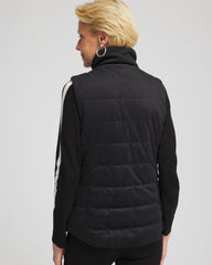 Chico's Clothing Zenergy® Reversible Velvet Puffer Vest