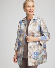 Chico's Clothing Travelers™ Collection Watercolor Jacquard Jacket