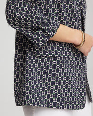 Chico's Clothing Printed Soft Crepe Blazer