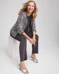 Chico's Clothing Travelers™ Collection Refined Sequins Netted Jacket