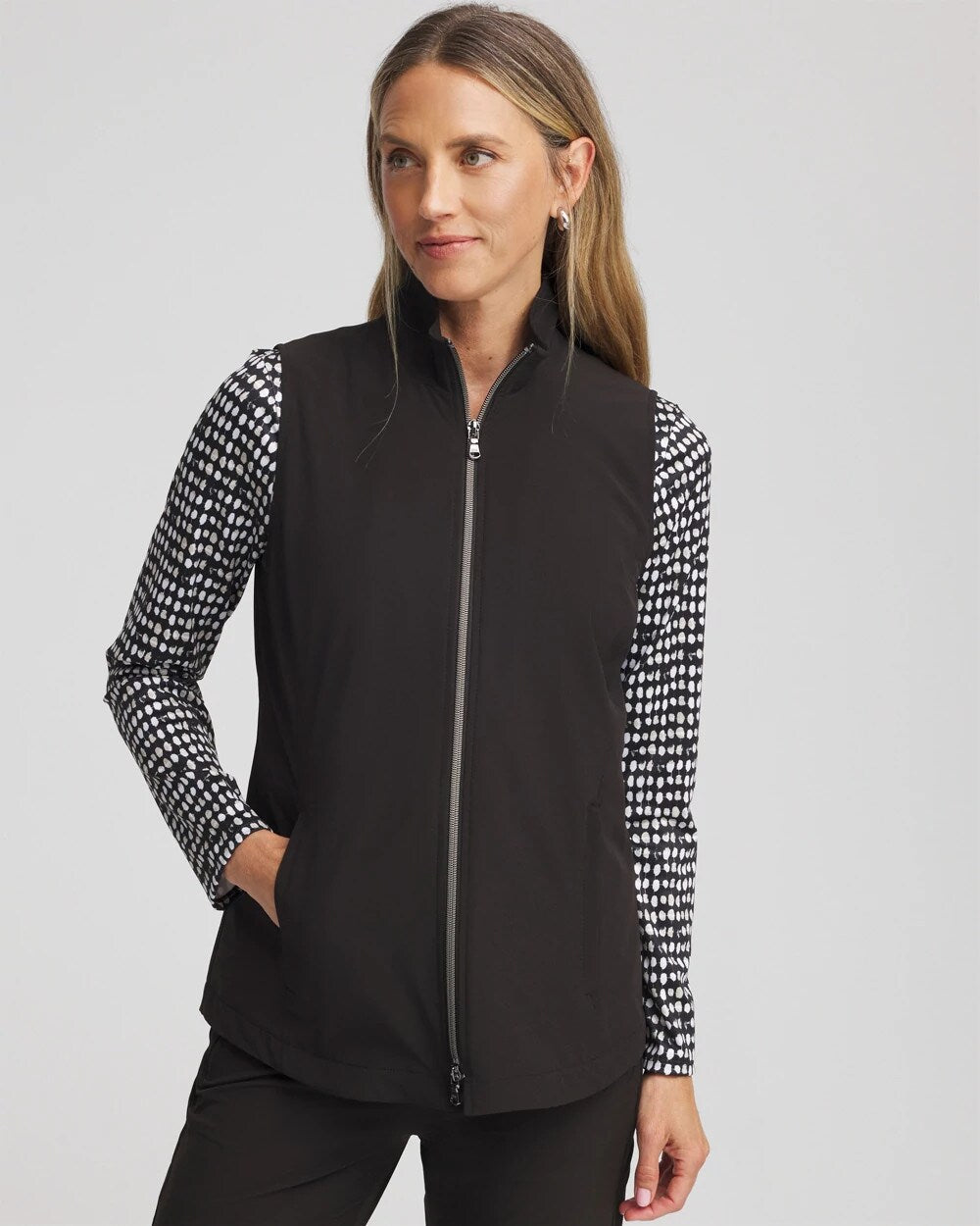 Chico's Clothing Zenergy® UPF Front-Zip Travel Vest