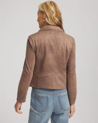 Chico's Clothing Suede Moto Jacket