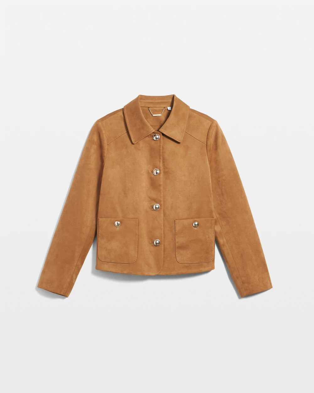 Chico's Clothing Suede Cropped Jacket