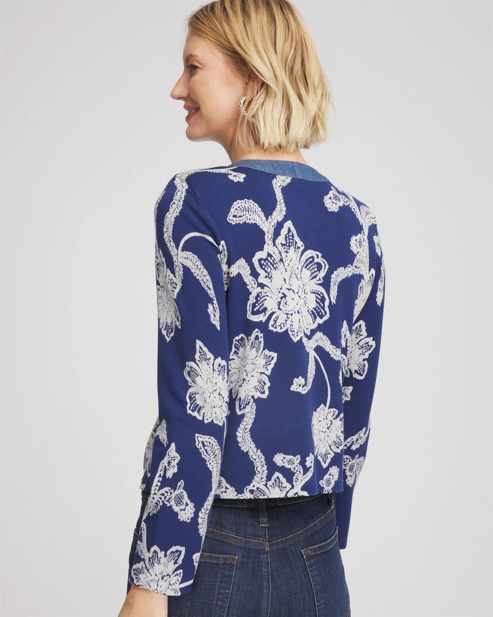 Chico's Clothing Floral Lady Jacket