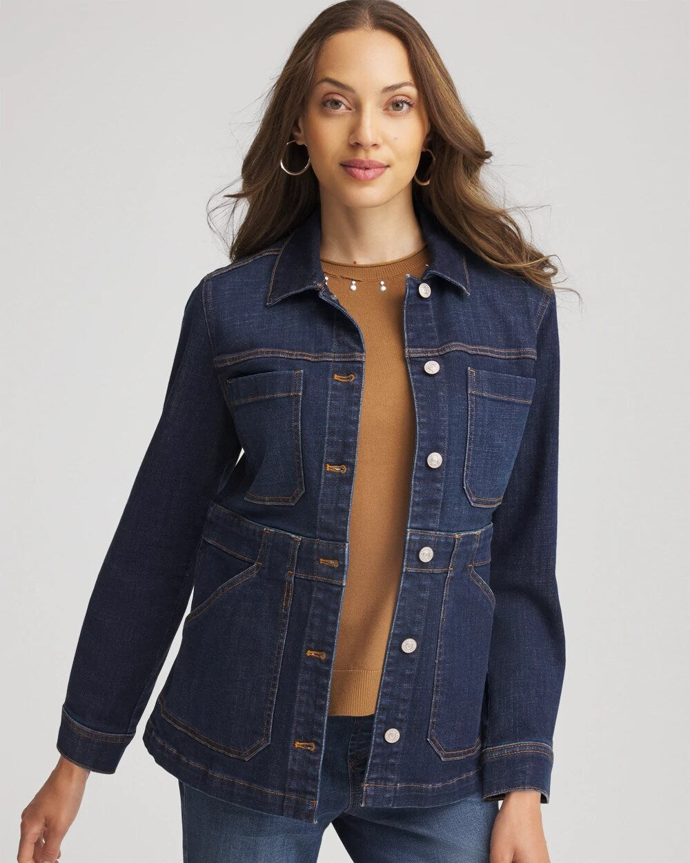 Chico's Clothing Denim Field Jacket