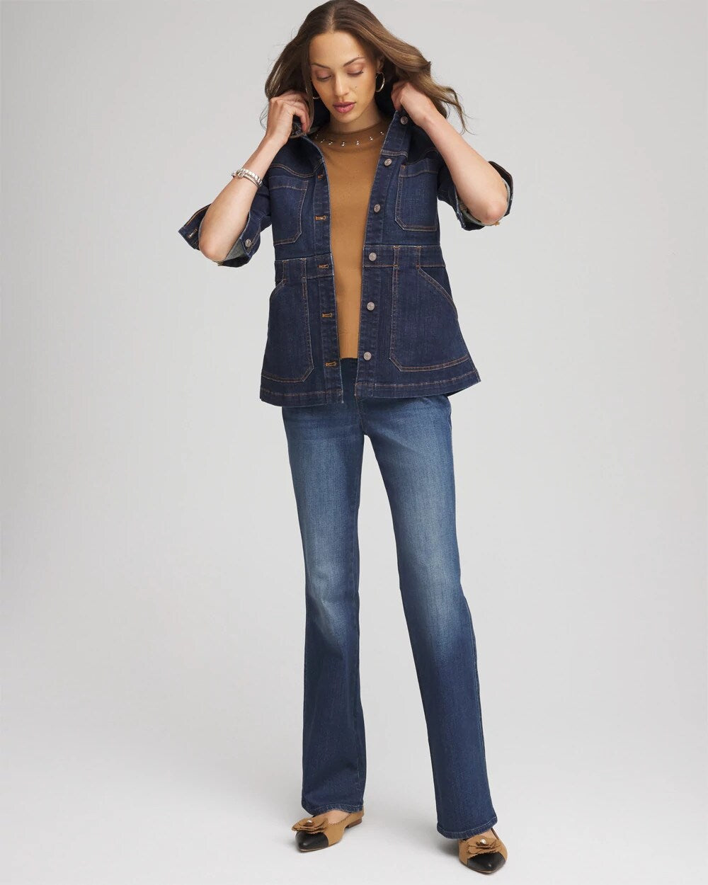 Chico's Clothing Denim Field Jacket