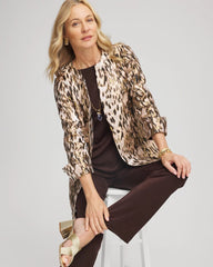 Chico's Clothing Travelers™ Collection Animal Jacquard Jacket