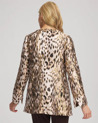 Chico's Clothing Travelers™ Collection Animal Jacquard Jacket