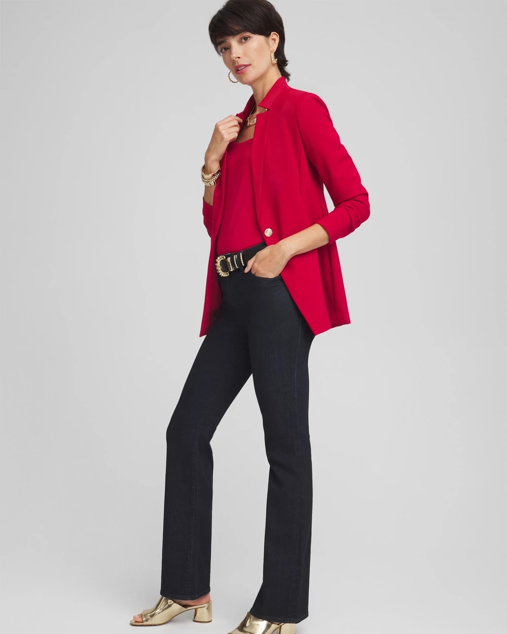Chico's Clothing Ponte Blazer