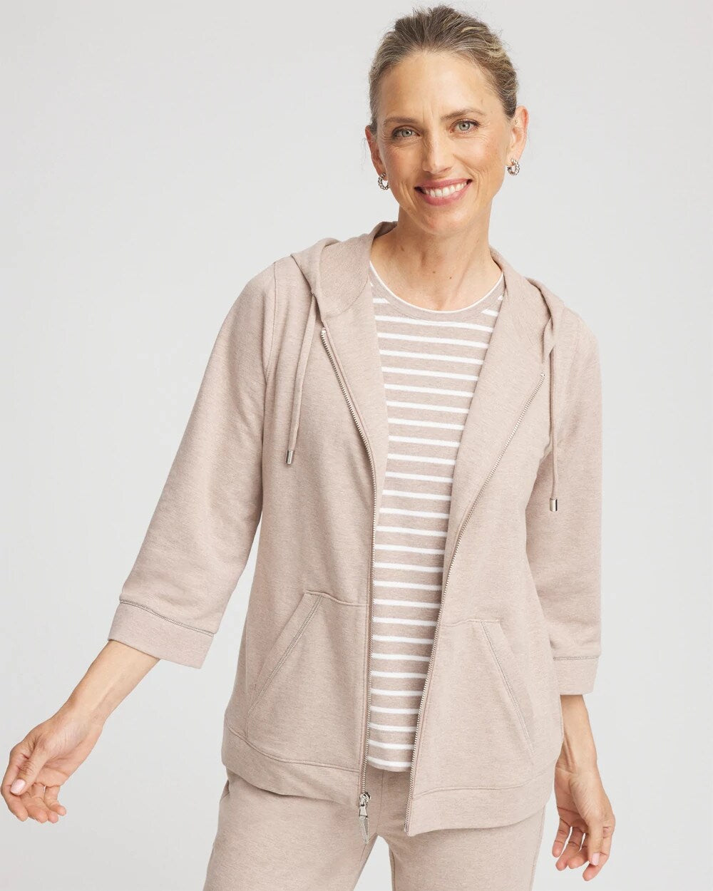 Chico's Clothing Zenergy® French Terry Full-Zip Jacket