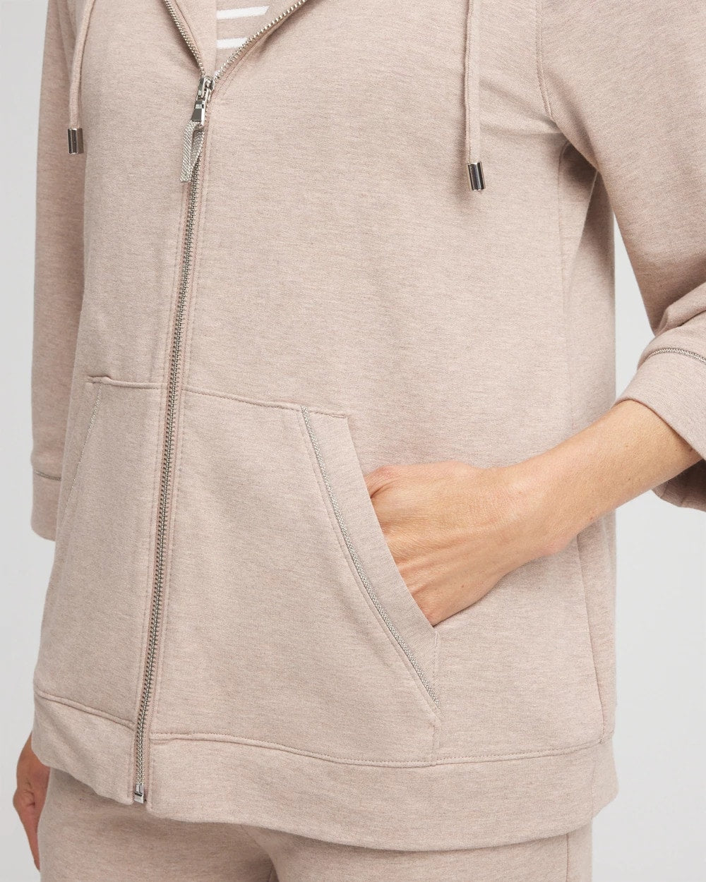 Chico's Clothing Zenergy® French Terry Full-Zip Jacket