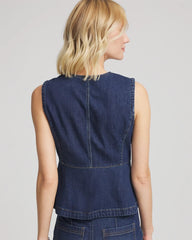 Chico's Clothing Sleeveless Denim Vest