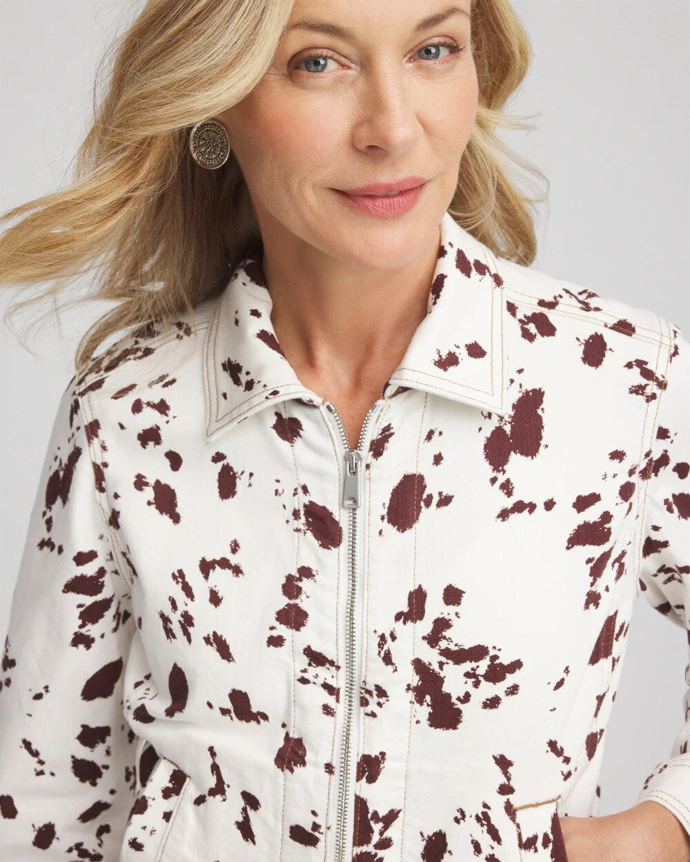 Chico's Clothing Pampas Pony Denim Jacket