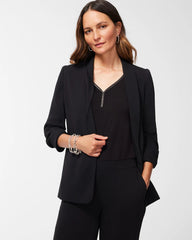 Chico's Clothing Ruched Sleeve Blazer