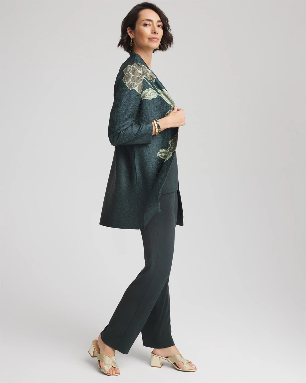Chico's Clothing Travelers™ Collection Artisanal Crushed Reversible Jacket