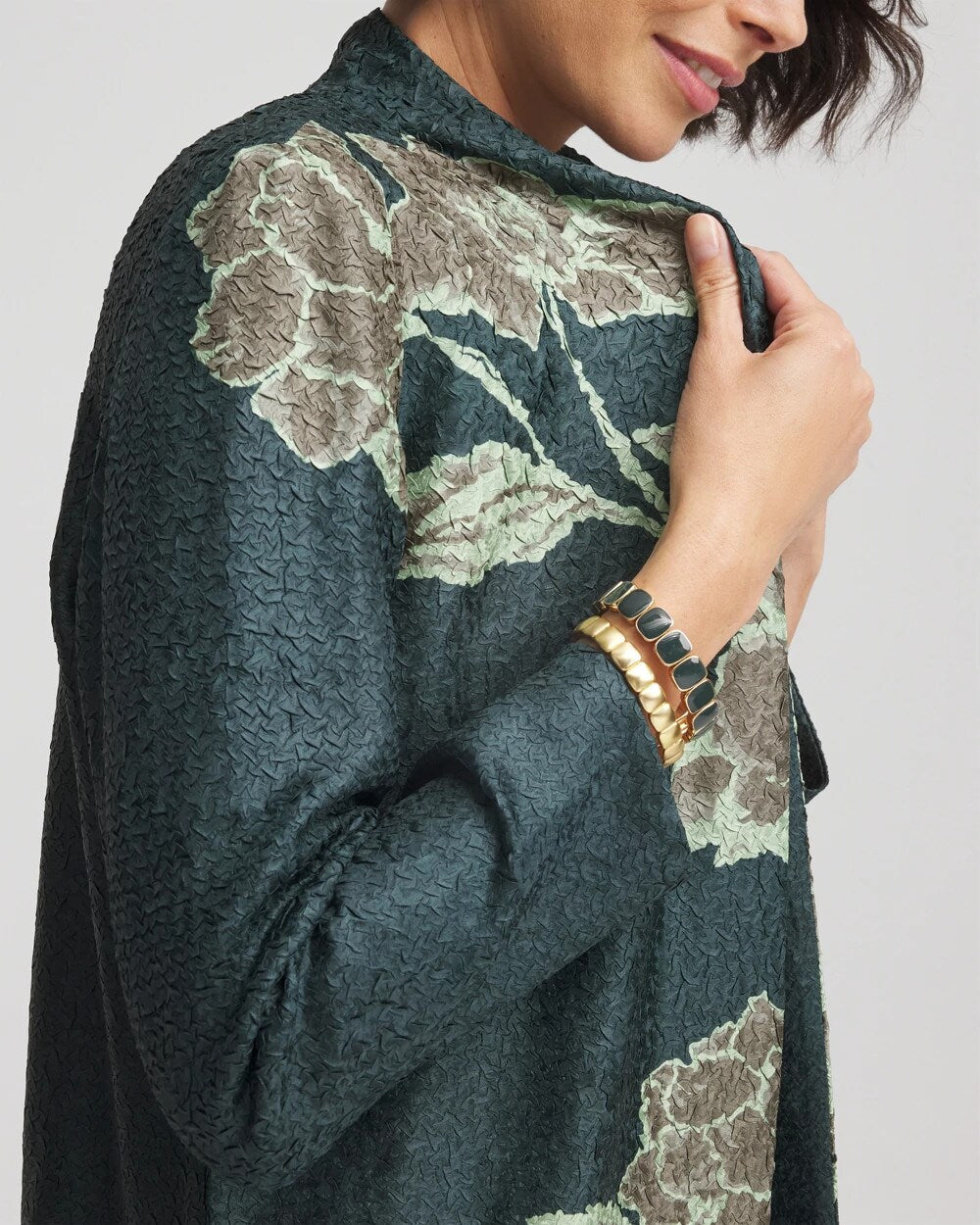 Chico's Clothing Travelers™ Collection Artisanal Crushed Reversible Jacket