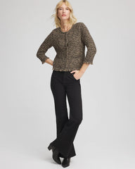 Chico's Clothing Tweed Cropped Jacket