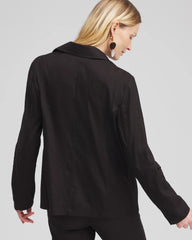 Chico's Clothing Linen Blend Stretch Blazer