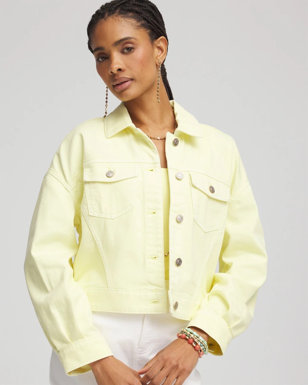 Chico's Clothing Relaxed-Fit Denim Jacket
