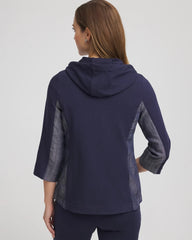 Chico's Clothing Zenergy® French Terry & Chambray Jacket