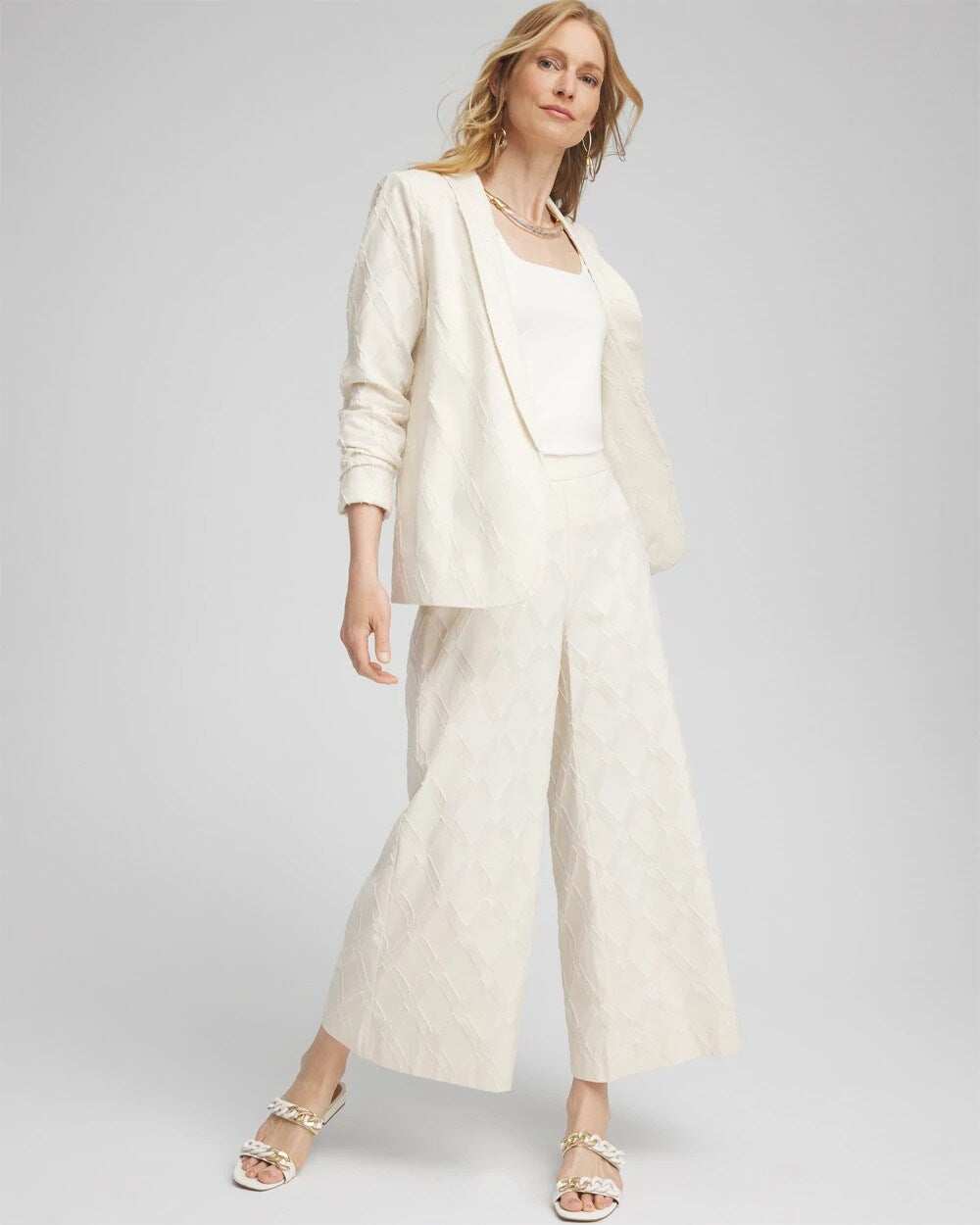 Chico's Clothing Textured Blazer