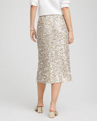 Chico's Clothing Sequins Party Pencil Skirt