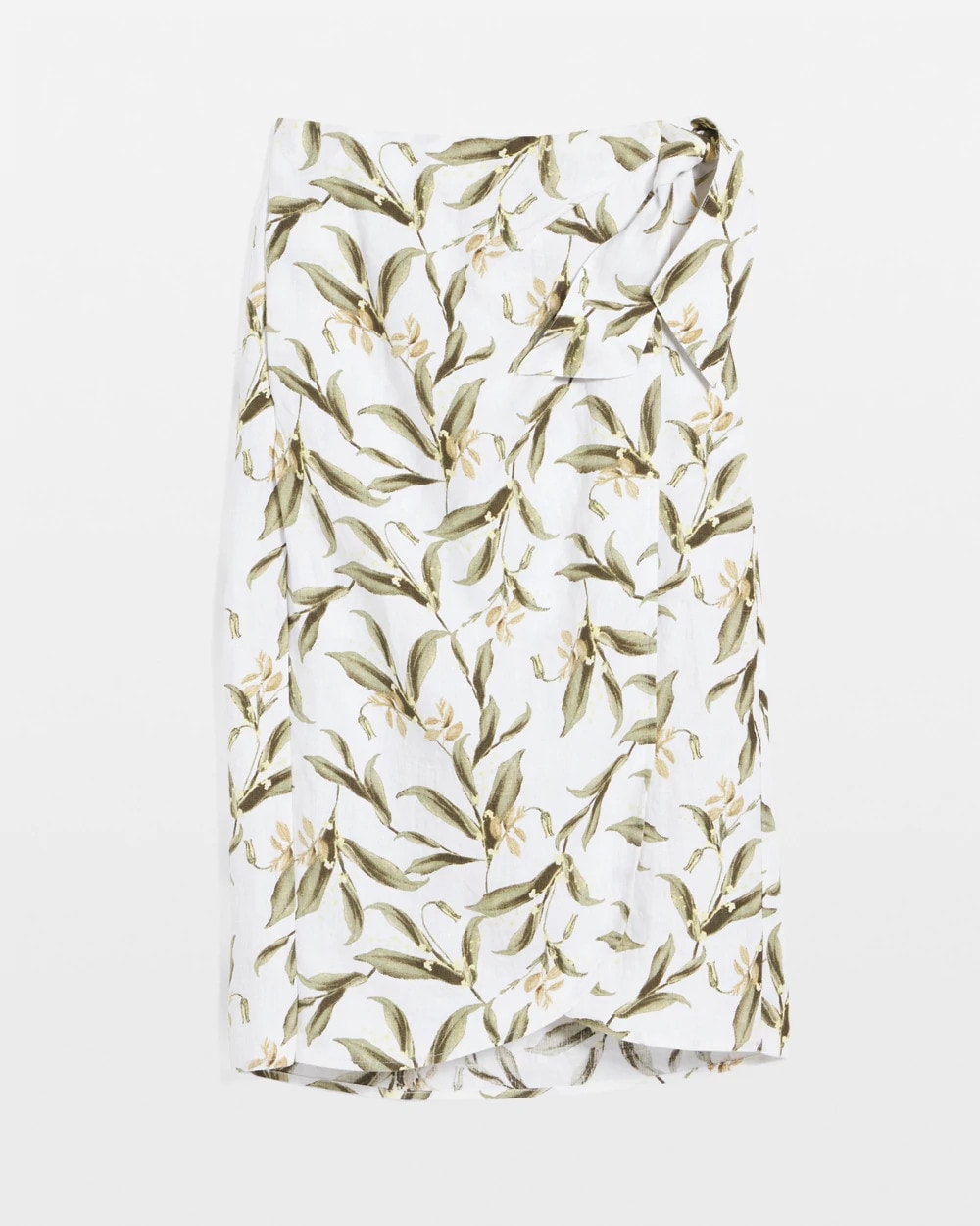 Chico's Clothing Linen Midi Wrap Skirt