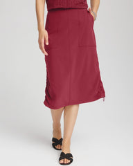 Chico's Clothing Zenergy® UPF Bungee-Hem Pull-On Skirt
