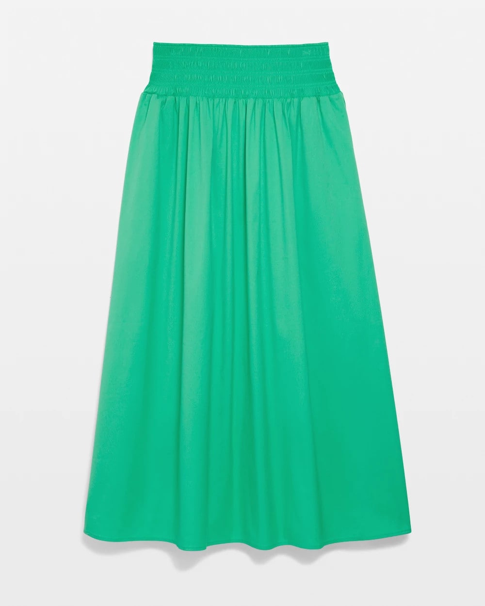 Chico's Clothing Poplin Smocked Waist Skirt