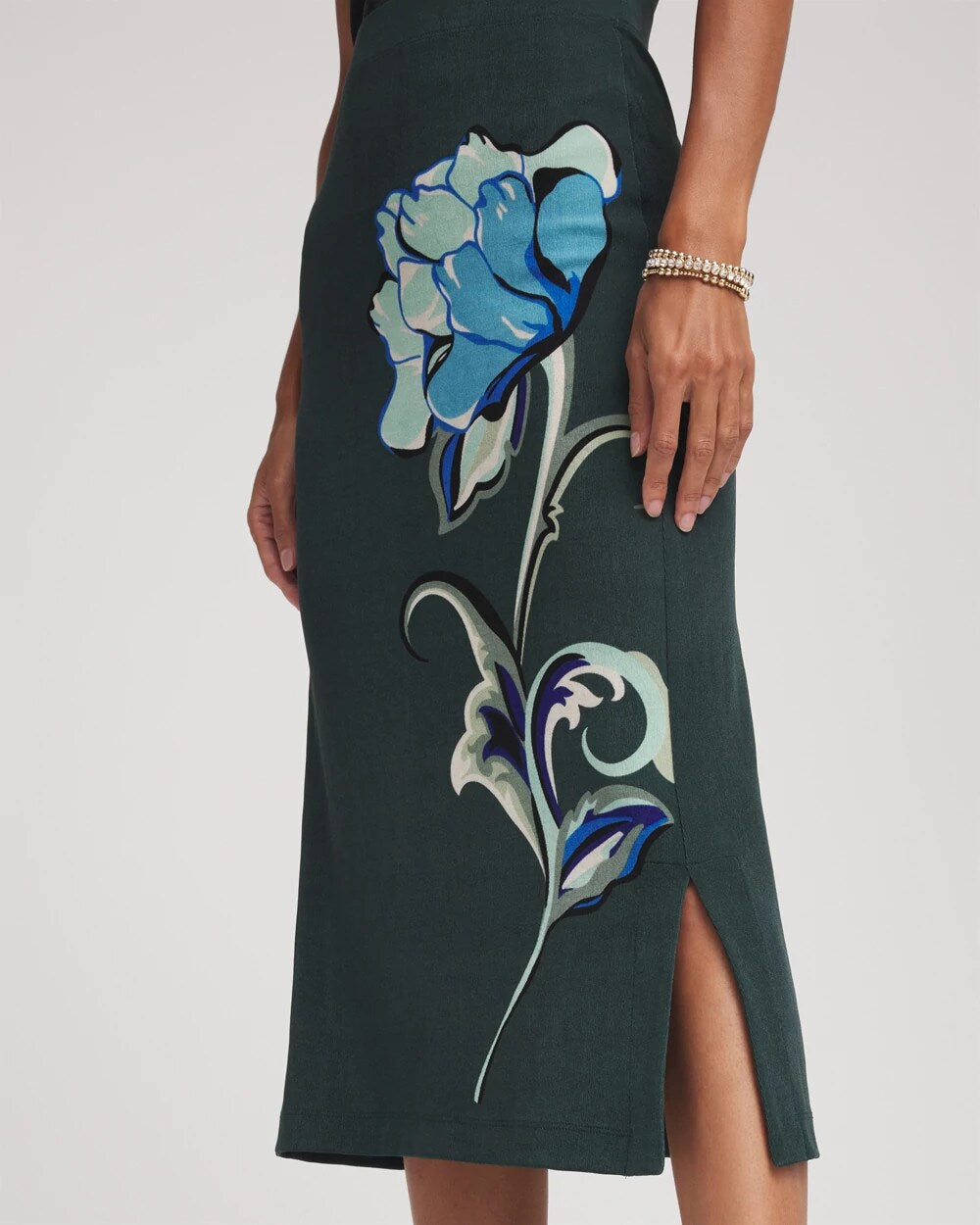 Chico's Clothing Travelers™ Artisanal Midi Skirt
