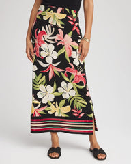 Chico's Clothing Travelers™ Tropical-Lily Midi Skirt