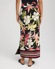 Chico's Clothing Travelers™ Tropical-Lily Midi Skirt