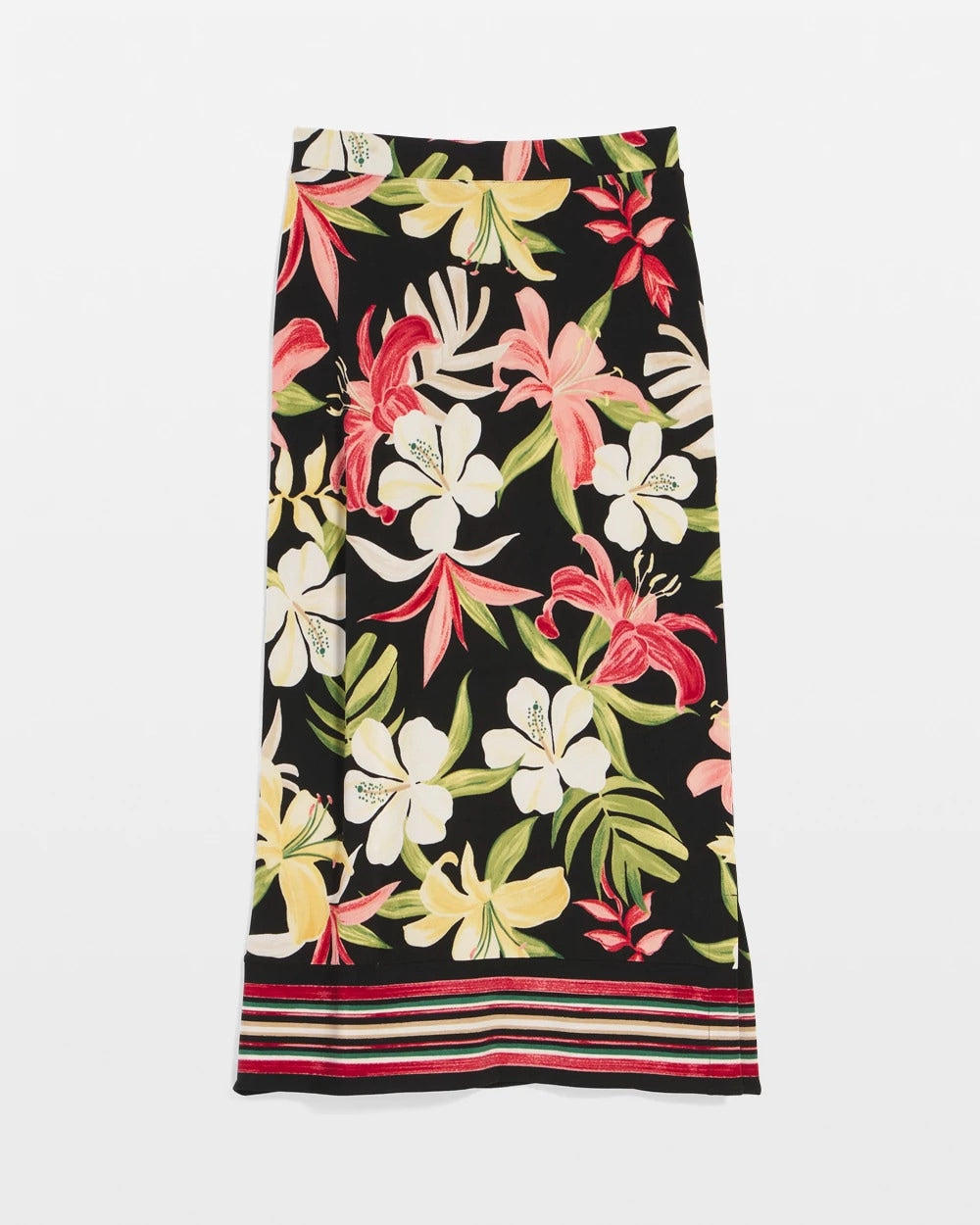 Chico's Clothing Travelers™ Tropical-Lily Midi Skirt