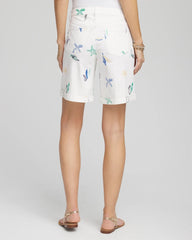 Chico's Clothing Girlfriend Cuffed Swing Denim Shorts
