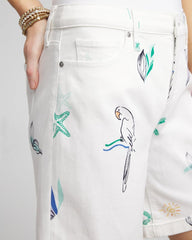 Chico's Clothing Girlfriend Cuffed Swing Denim Shorts