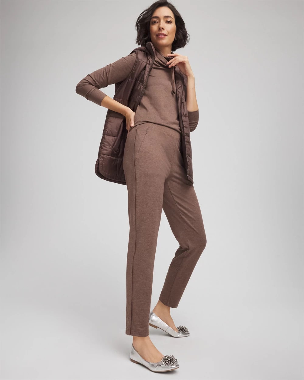 Chico's Clothing Zenergy® Cloud Satin Trim Pants